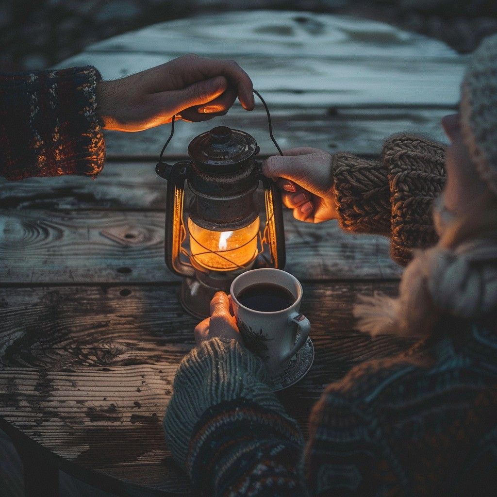 1024x1024 Free Cozy Evening Light Image, Cozy, Lantern