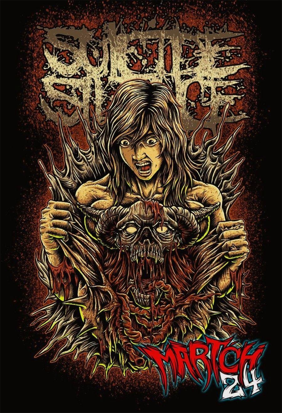 900x1316 Suicide Silence Background