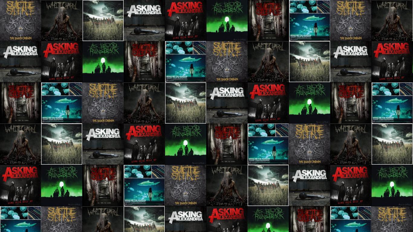 1366x768 Suicide Silence Black Crown White Chapel This Exile Wallpaper « Tiled Desktop Wallpaper