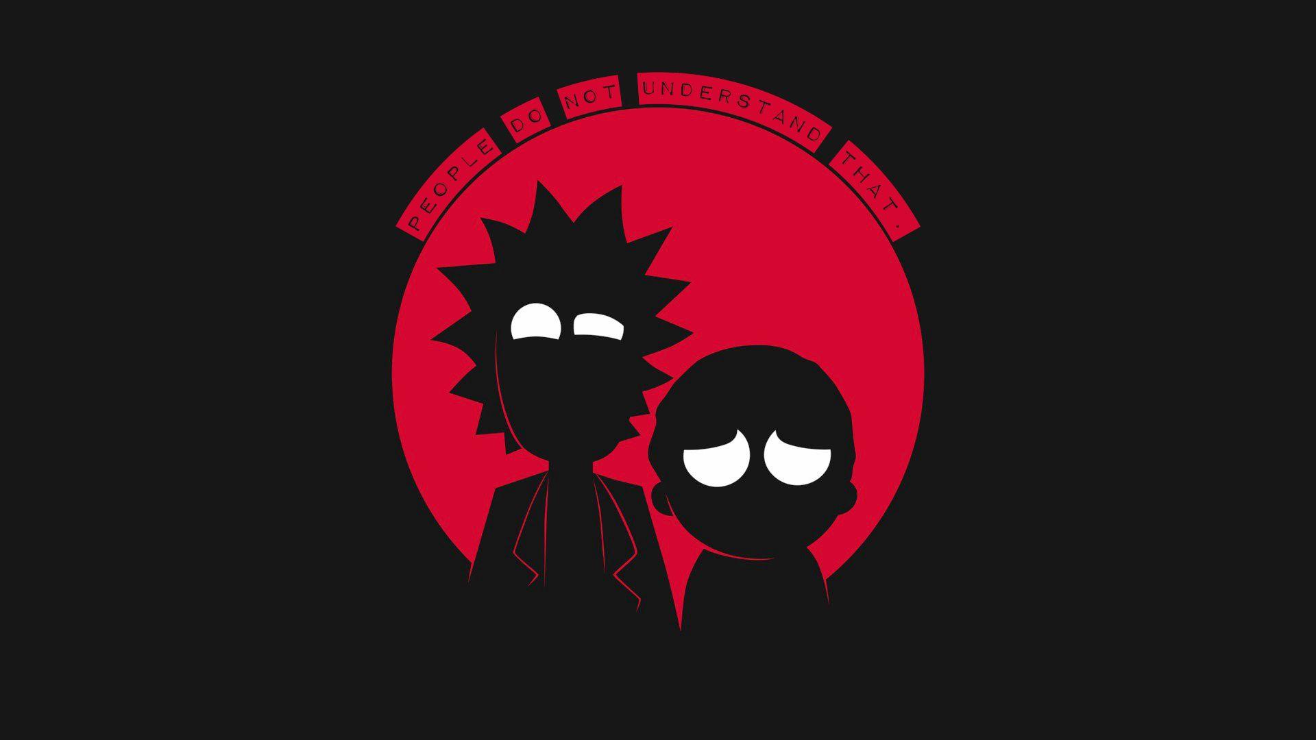 1920x1080 Desktop wallpaper minimal, rick and morty, tv show, dark, HD image, picture, background, 8e7eea