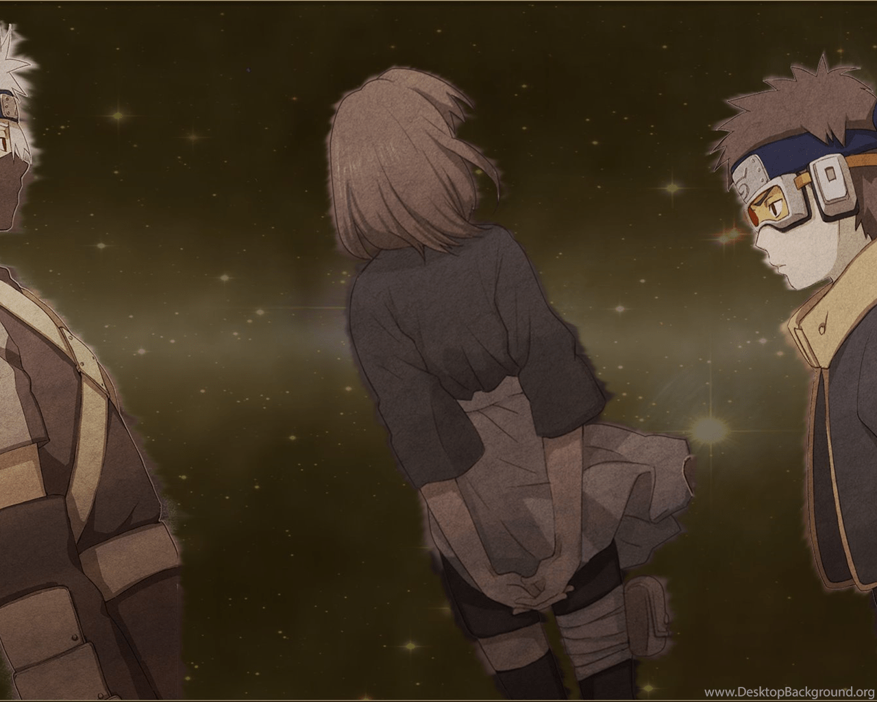 1280x1024 More Like Kakashi Obito Rin Wallpaper 1920x1080 By. Desktop Background