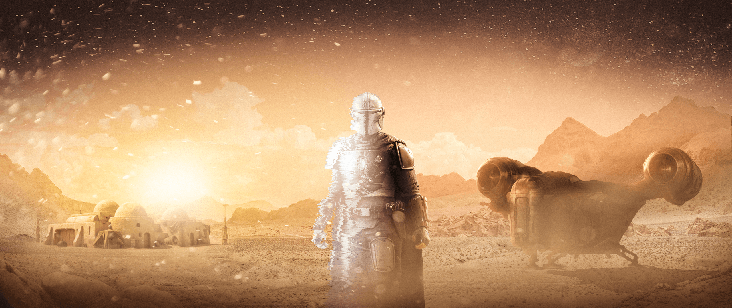 2560x1080 Mandalorian 21:9 wallpaper I made for myself, some of you may enjoy it so here it is