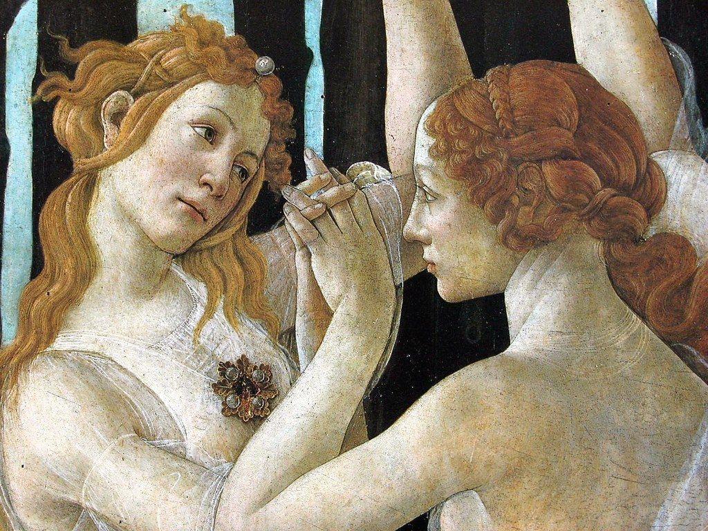 1024x768 Sandro Botticelli, Primavera, c.1477- detail. For info a
