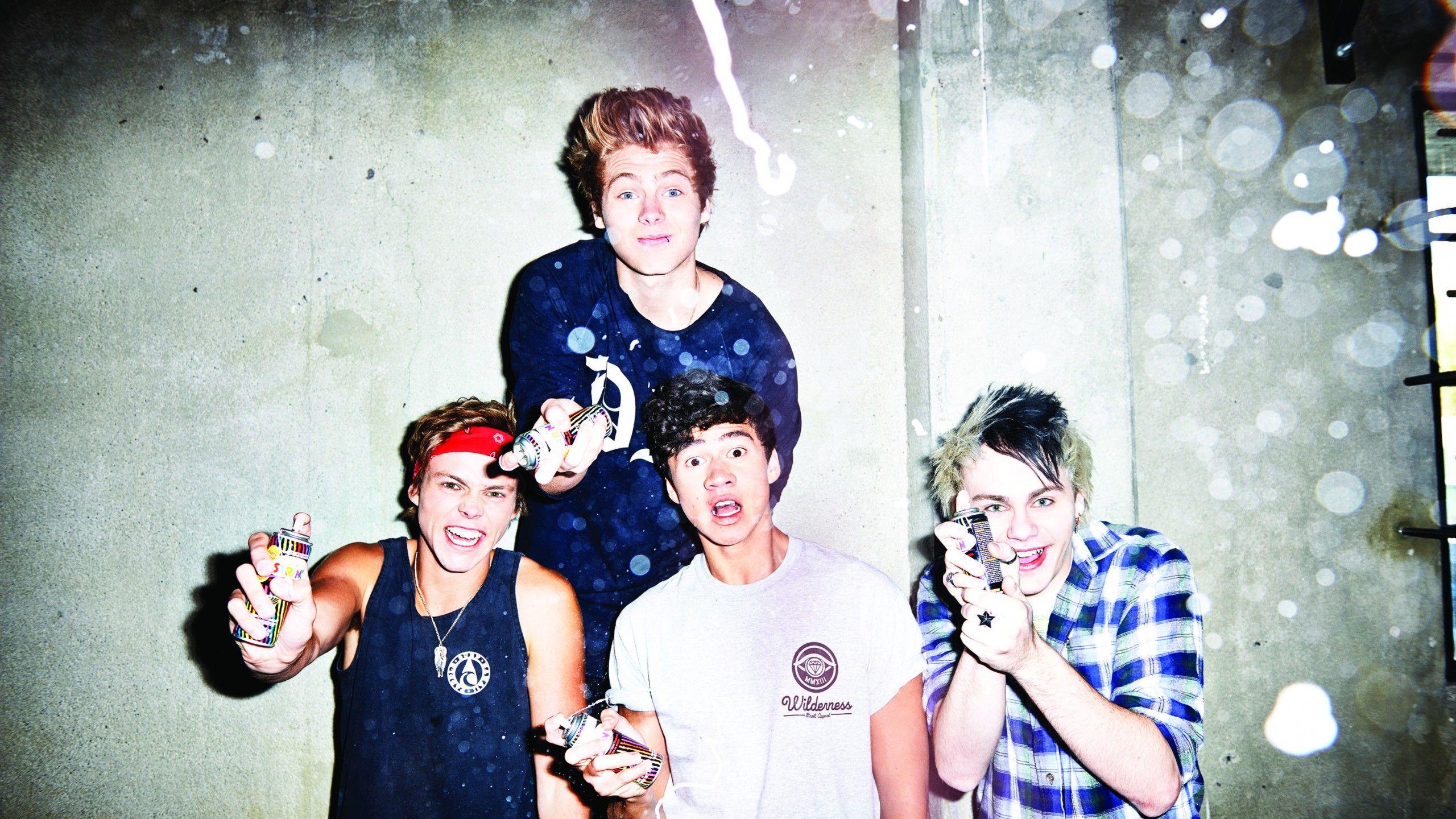 2560x1440 Wallpaper 5 Seconds of Summer, Top music artist and bands, Luke Hemmings, Michael Clifford, Calum Hood, Ashton Irwin, punk, rock, Celebrities