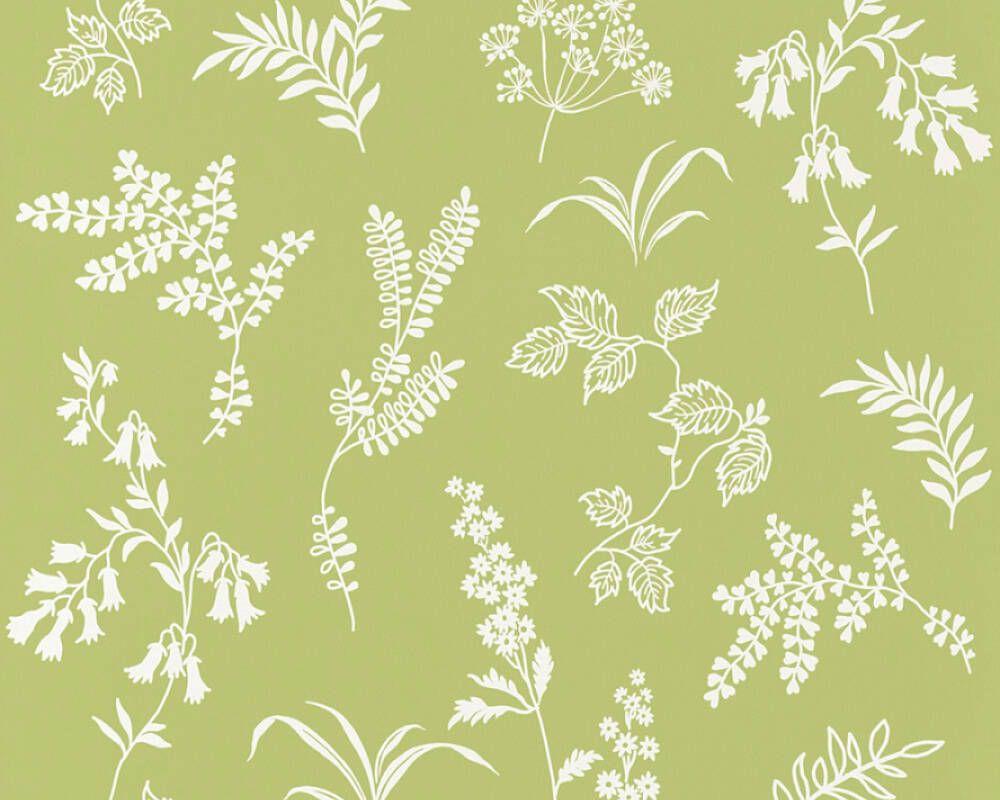 1000x800 A.S. Création Wallpaper «Flowers, Green, White» 366935