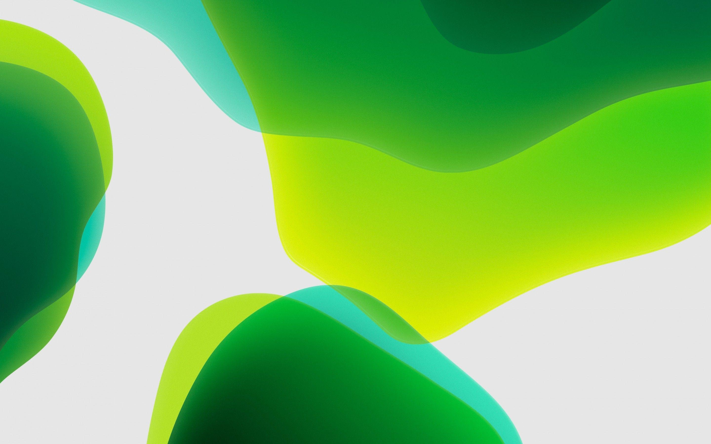 2880x1800 iPadOS 4K Wallpaper, Stock, Green, White background, iPad, iOS HD, Abstract