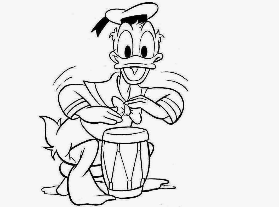 1067x792 Donald Duck Coloring Colour Drawing HD Wallpaper drawing wallpaper