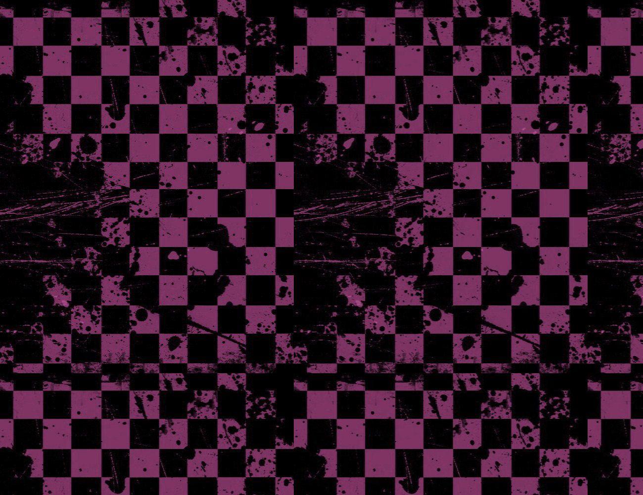 purple checkered background