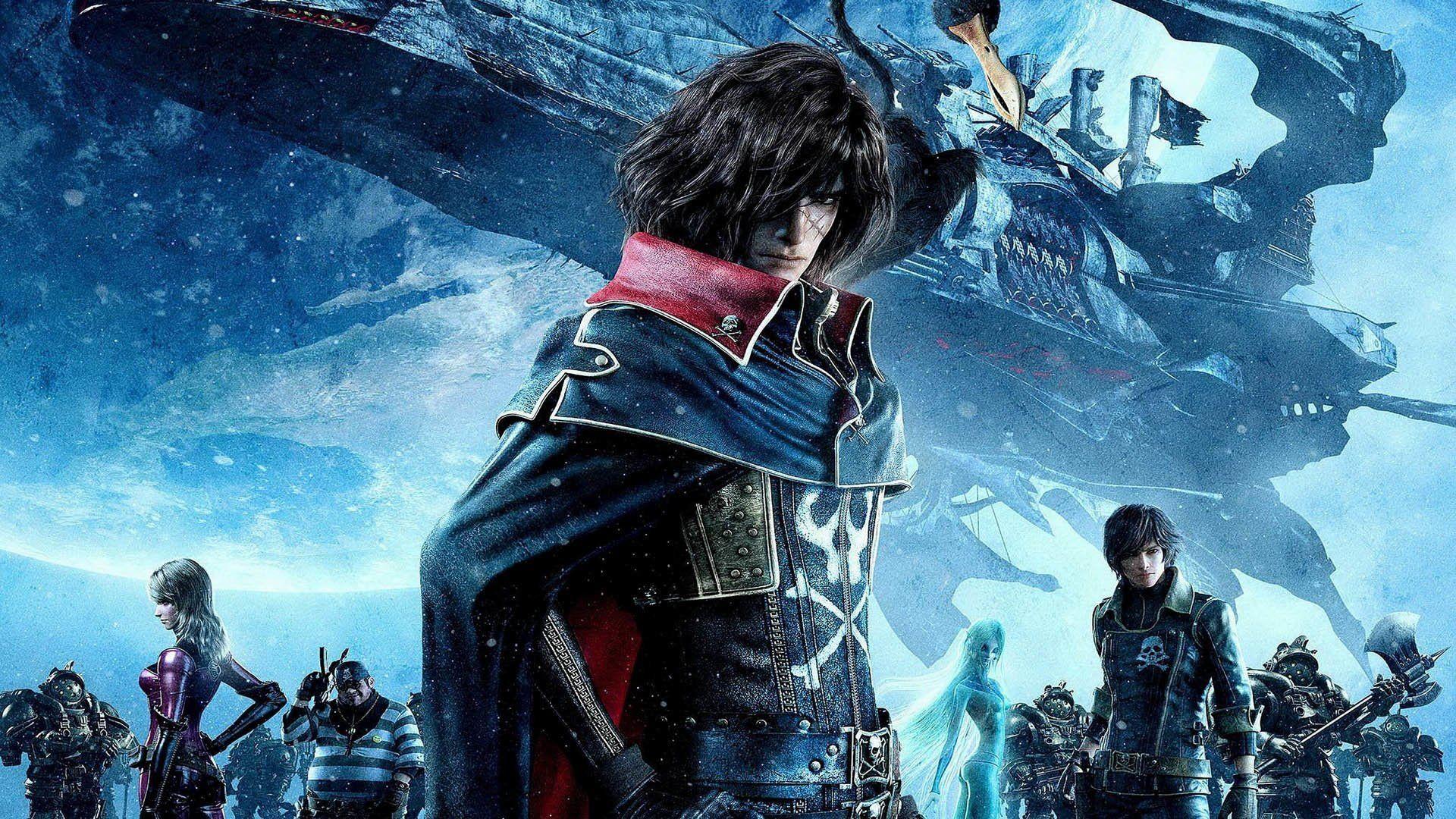 1920x1080 Space Pirate Captain Harlock HD Wallpaper. Background. Space pirate captain harlock, Captain harlock movie, Captain harlock