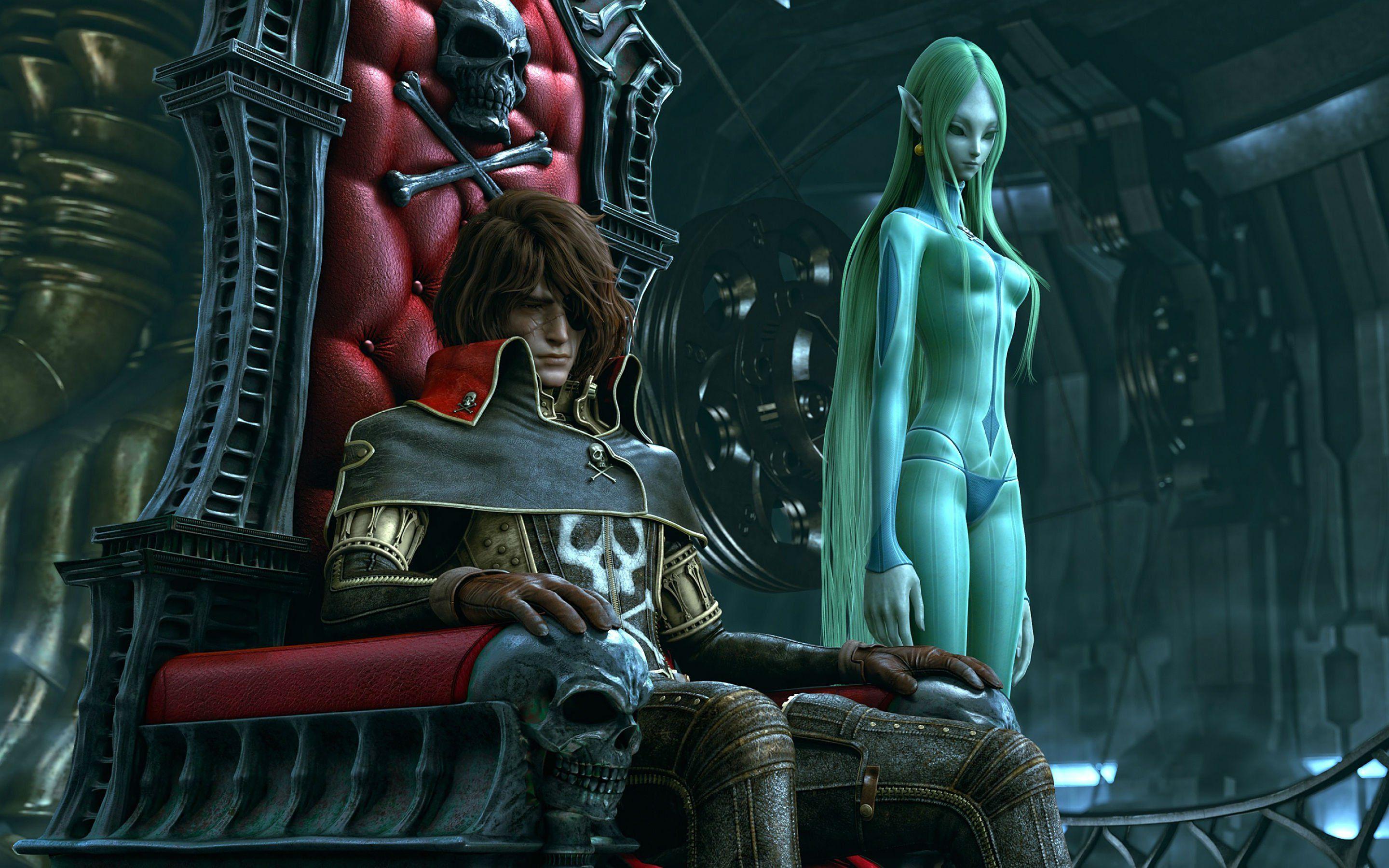 2880x1800 space, Pirate, Captain, Harlock .