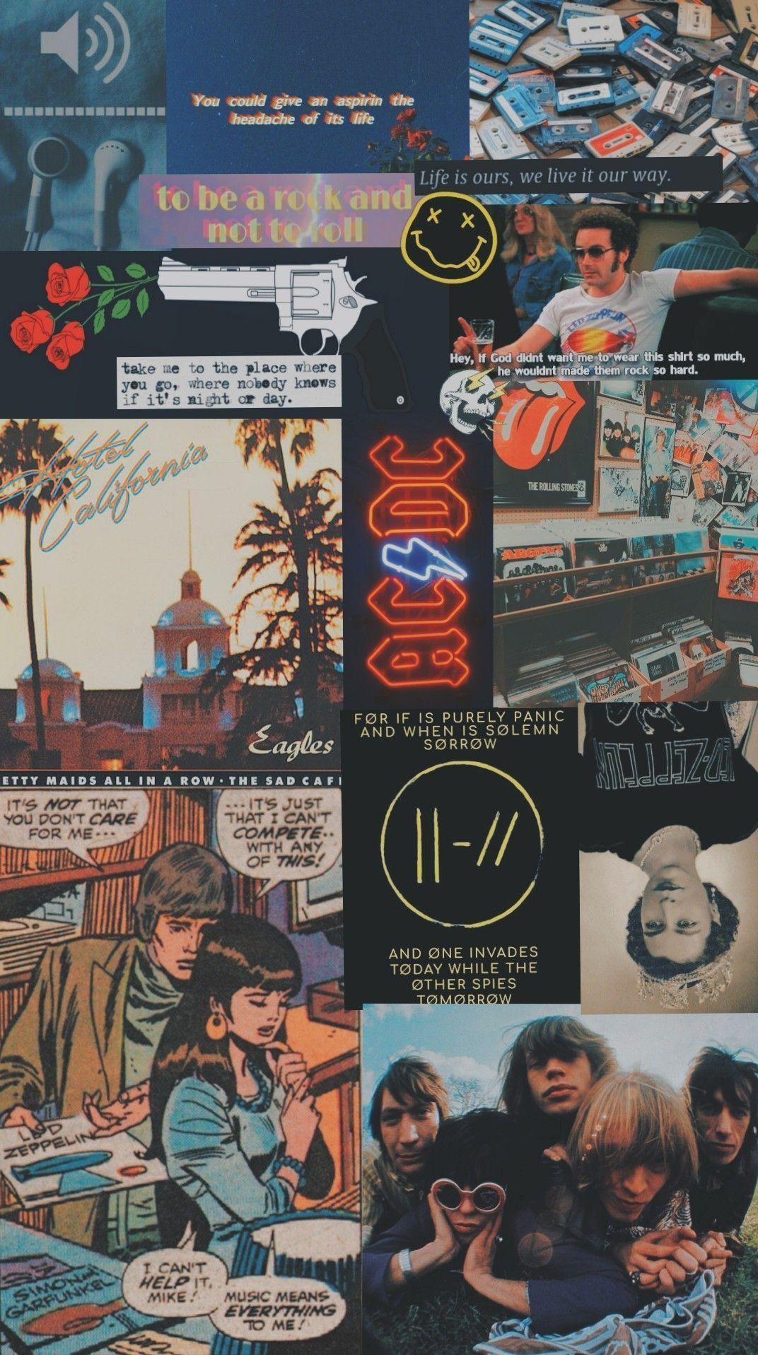 1072x1917 ArtAesthetic Wallpaper music. School of rock, Kertas dinding, Dinding gambar