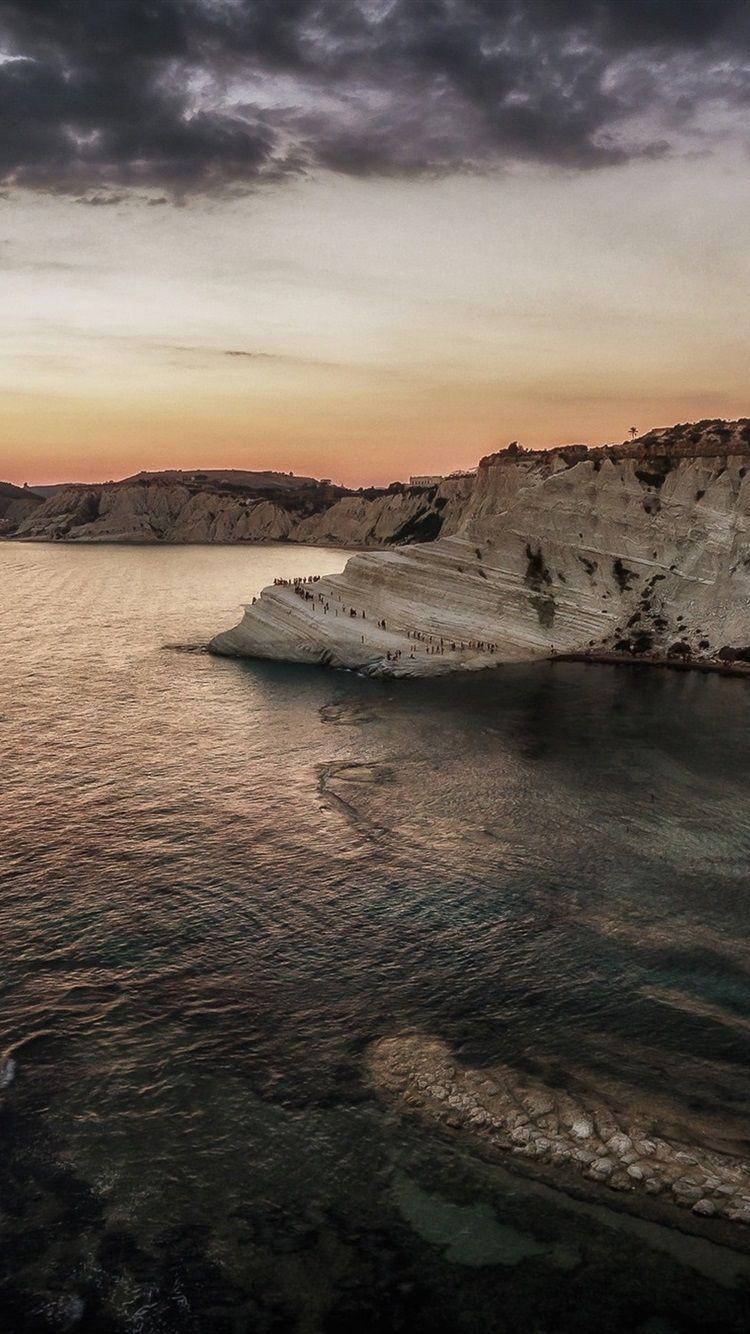 750x1334 Italy, Realmonte, Sicily, Rocks, Sea .best