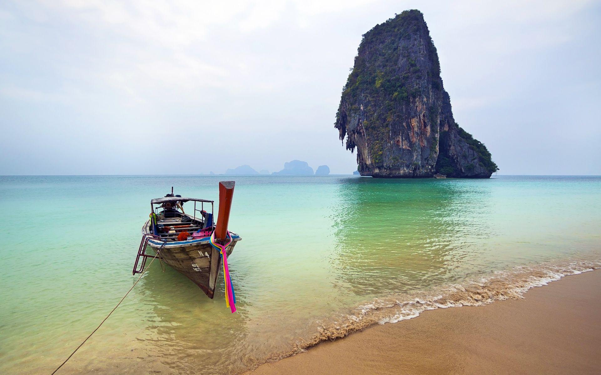 1920x1200 Railay Beach Thailand Wallpaper Wide Desktop #s1j1wzj7 1069 - Thailand Beach Wallpaper