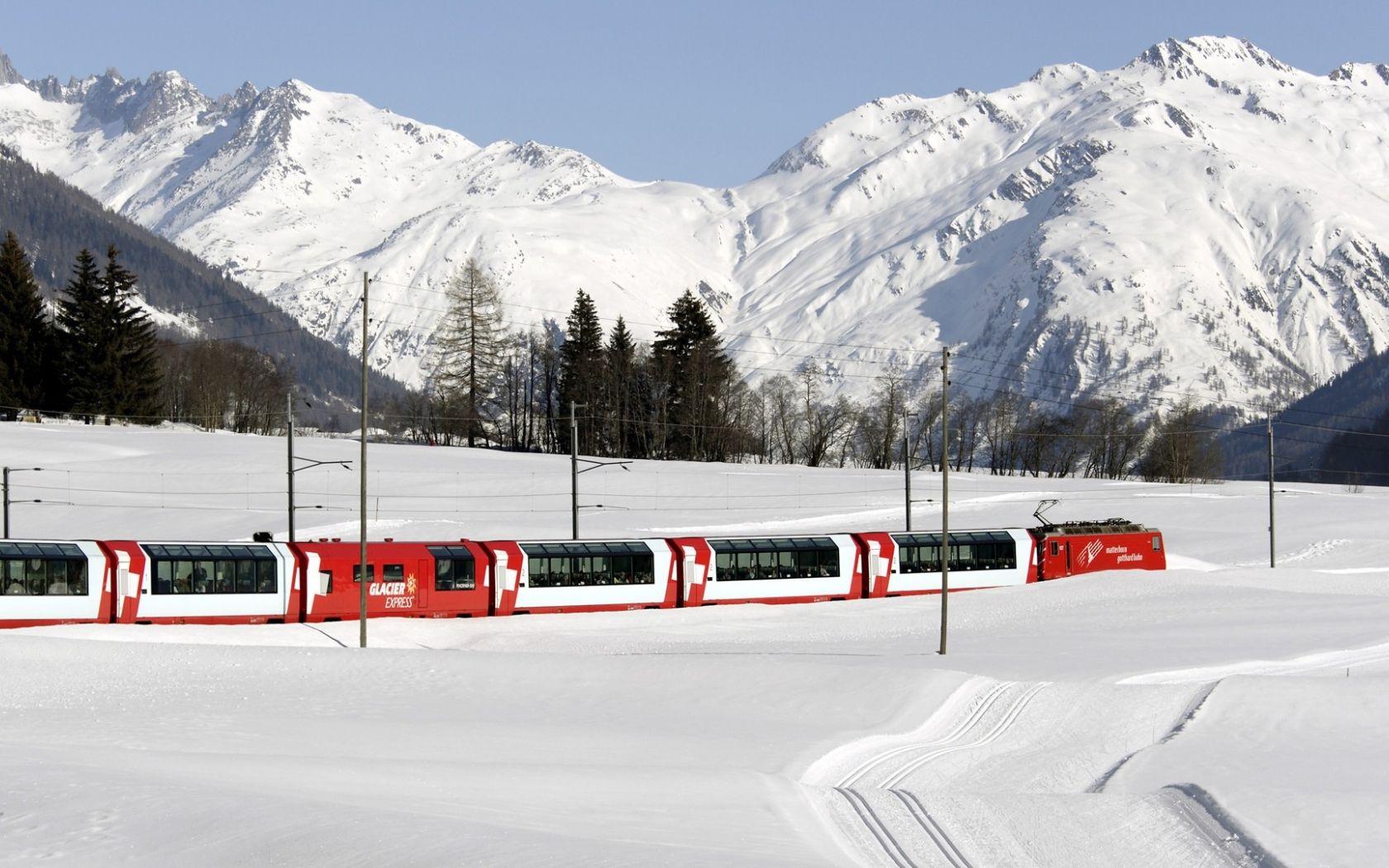1680x1050 Free download Passenger train in the snow in Switzerland wallpaper and image [1920x1080] for your Desktop, Mobile & Tablet. Explore Train Wallpaper Borders for Men. Hunting Wallpaper Border, Wallpaper
