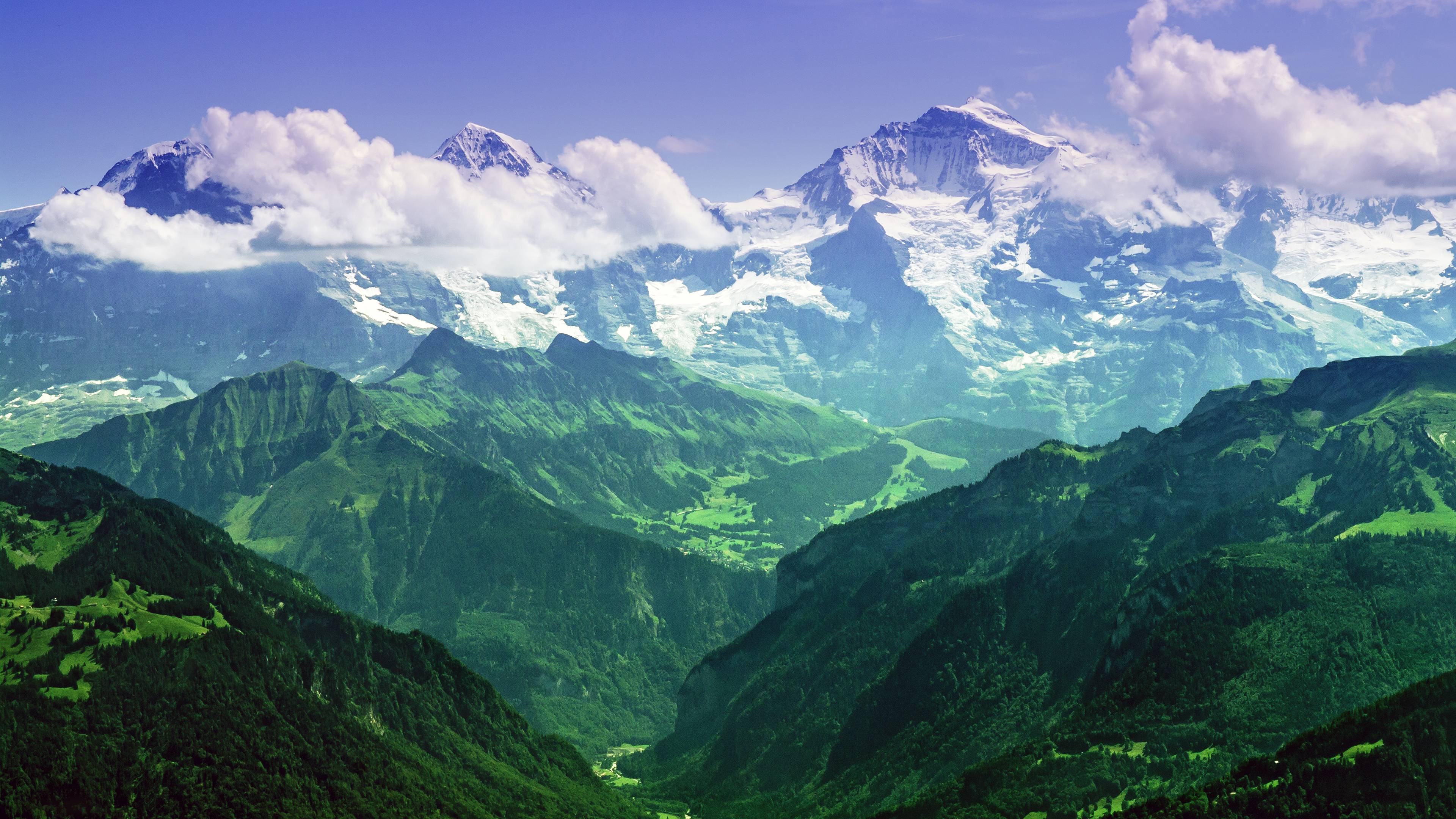 3840x2160 The Mighty Jungfrau: Bernese Alps, Switzerland [3840x2160] (x Post From R/ Wallpaper)