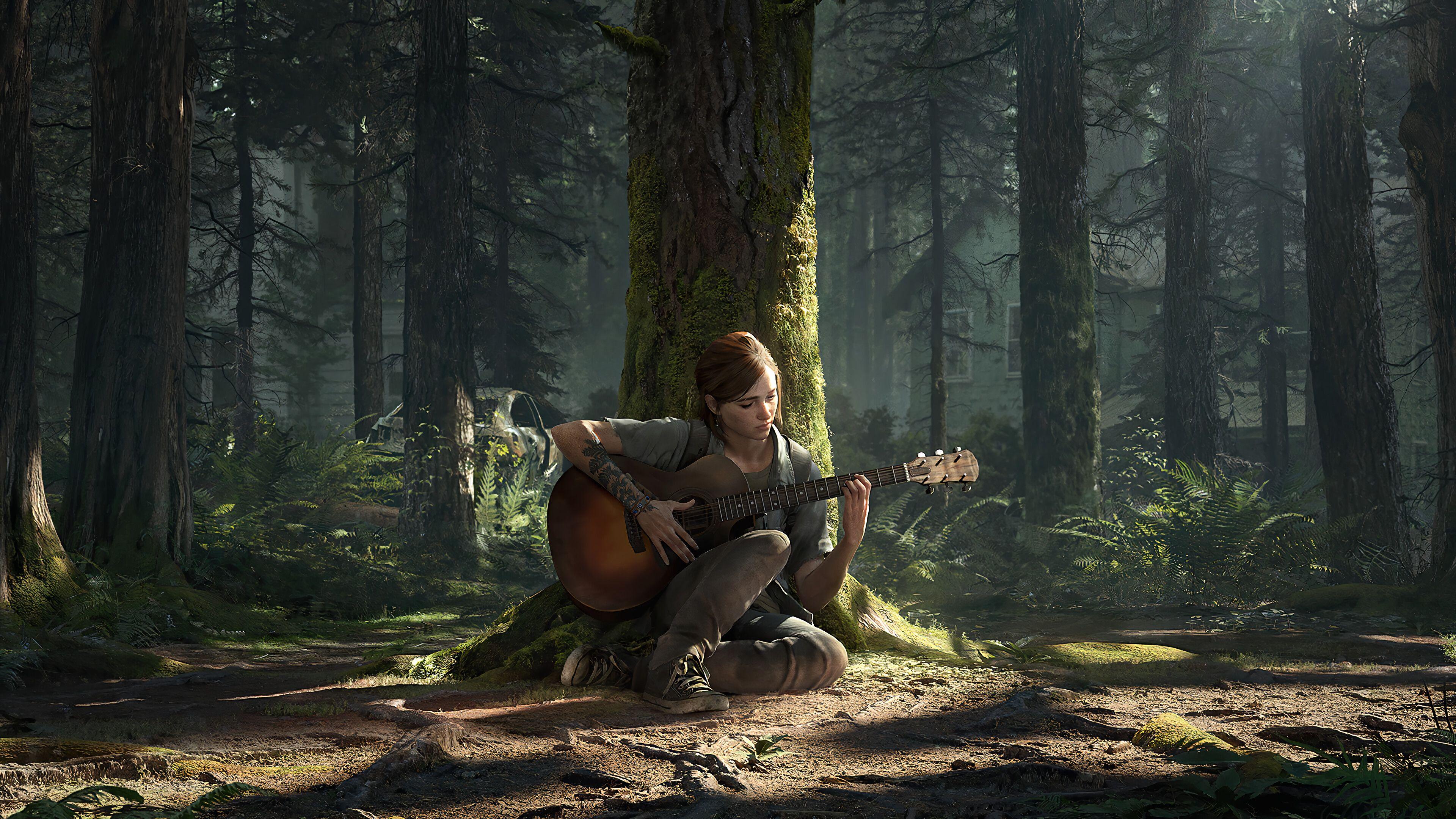 3840x2160 The Last of Us Part Ellie, Guitar, 4K wallpaper. Mocah.org HD Desktop Wallpaper