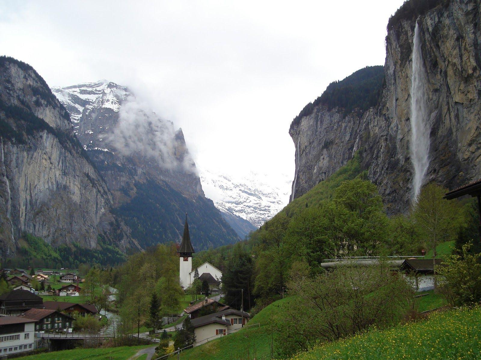 1600x1200 Viajando de Novo: Lauterbrunnen, Switzerland. Travel tips and the best tourism destinations. Exploring its waterfalls, beautiful landscapes and extreme sports activities