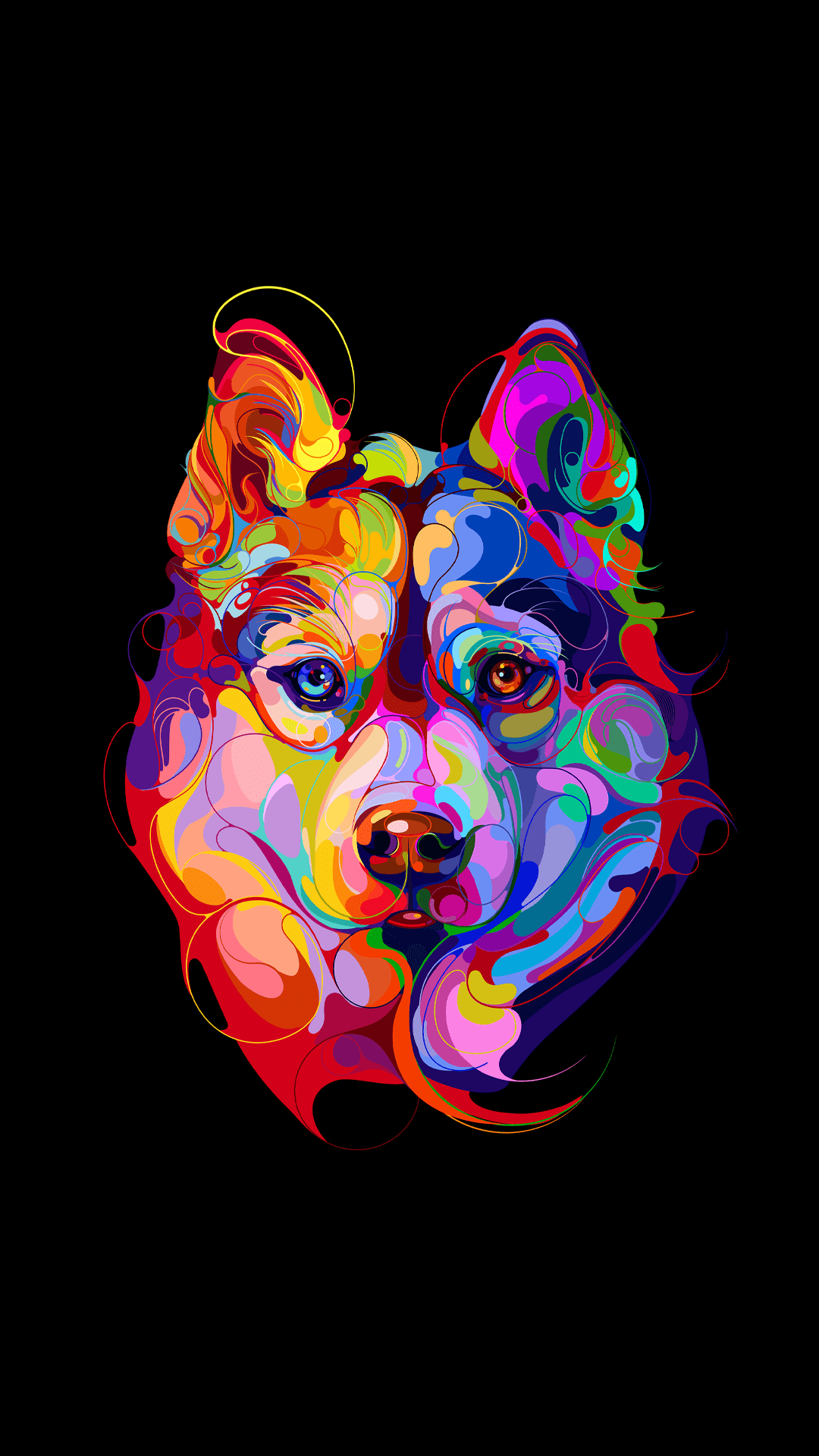 Colorful Dog Wallpapers - Top Free Colorful Dog Backgrounds