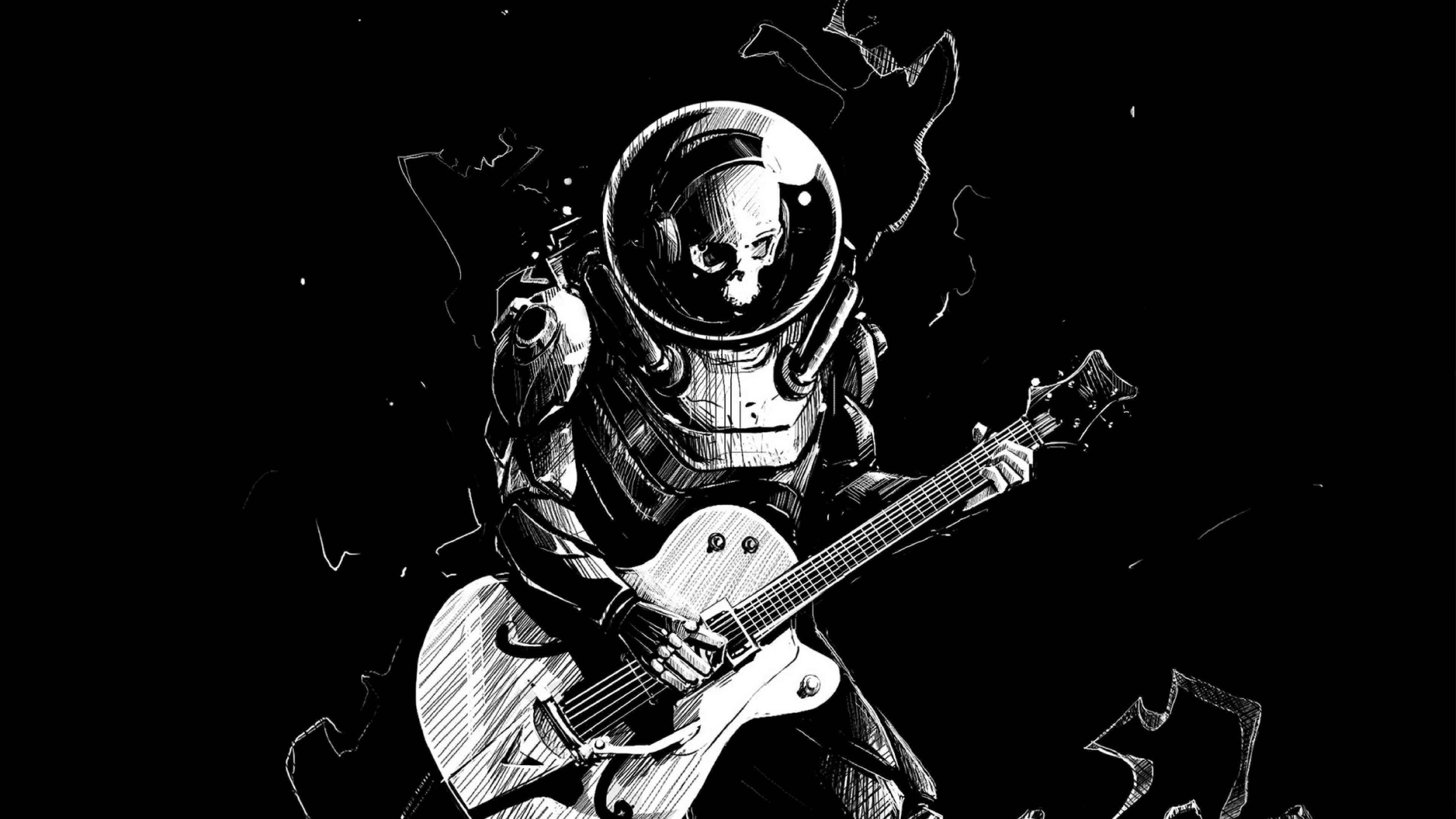 3840x2160 Skeleton plays guitar HD Wallpaper 4K Ultra HD Wallpaper .net