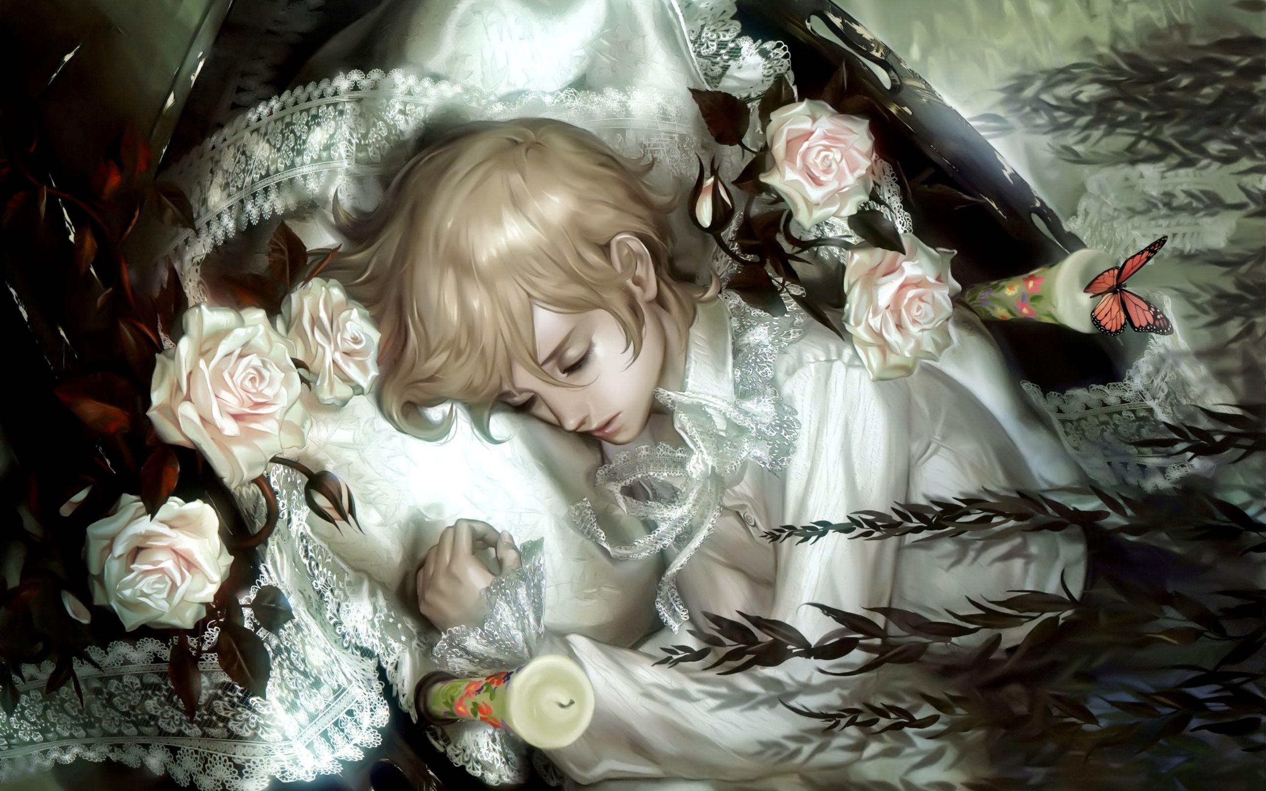 2560x1600 Desktop Wallpaper guy Anime 2560x1600