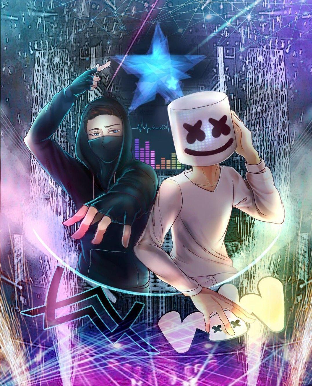 Alan Walker and Marshmello Wallpapers - Top Free Alan Walker and Marshmello  Backgrounds - WallpaperAccess
