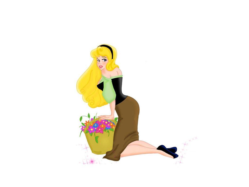 1024x768 Desktop Wallpaper Disney Sleeping Beauty Cartoons