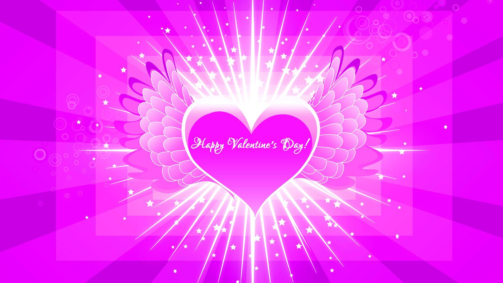 1920x1080 Pink Heart Hd Wallpaper Free Valentines Day