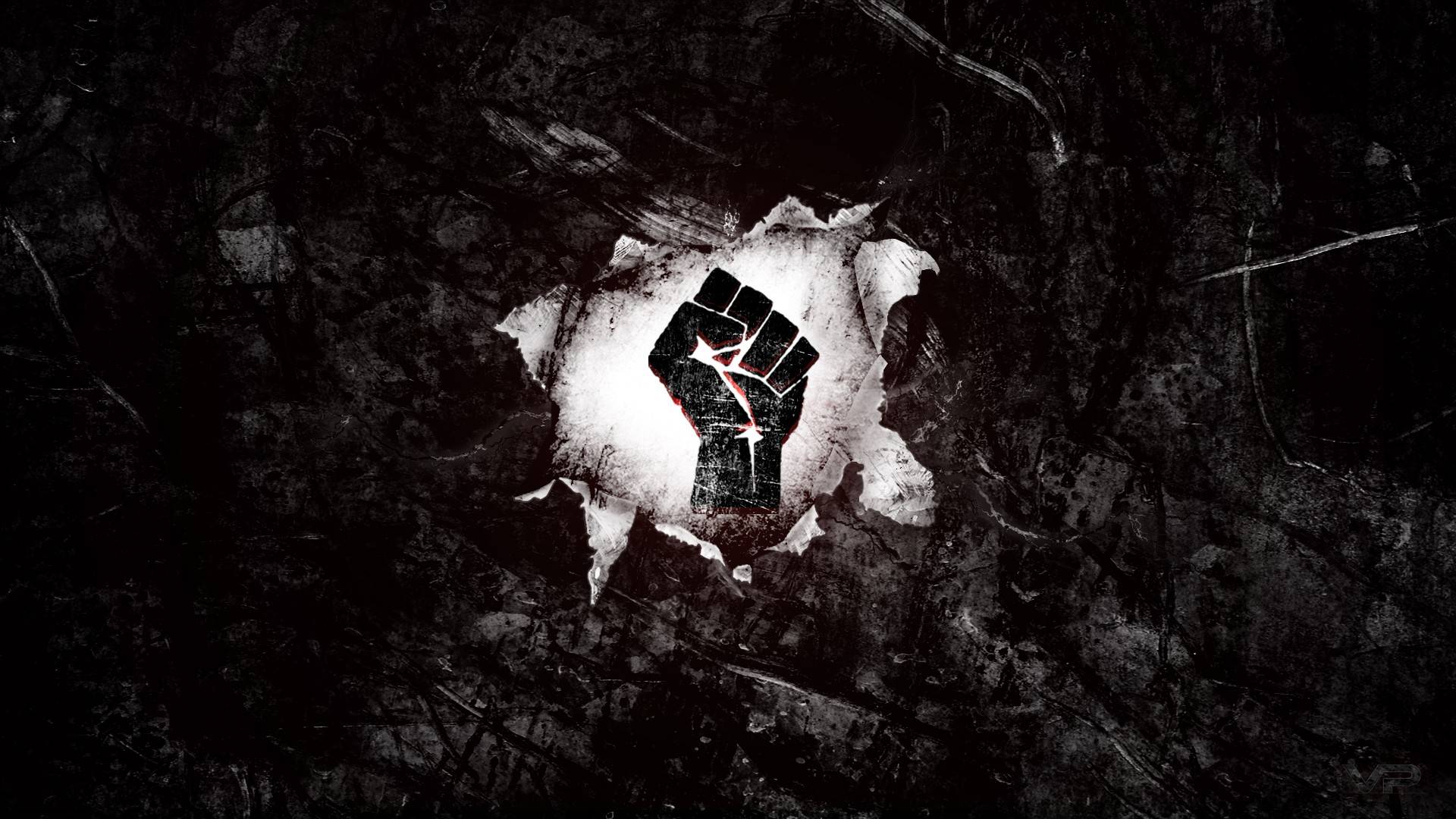1920x1080 Black Fist Wallpaper
