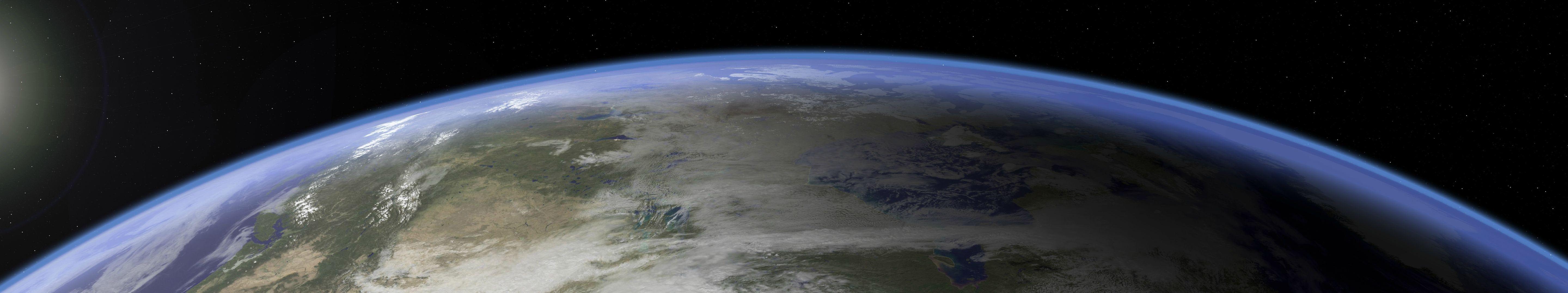 5759x1079 Triple Screen Earth [5760 x 1080]