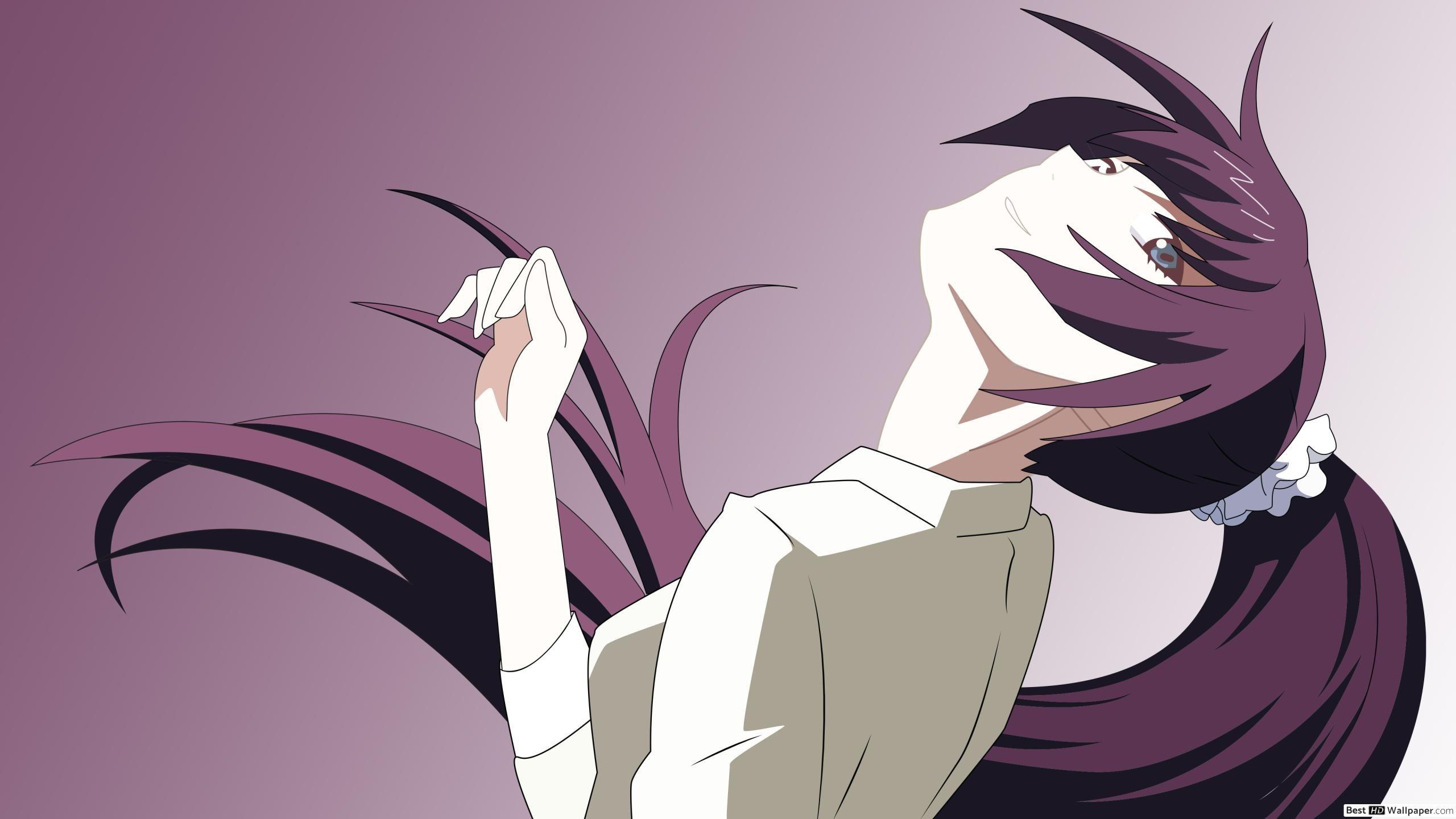 2560x1440 Hitagi Senjougahara by Bakemonogatari HD wallpaper download