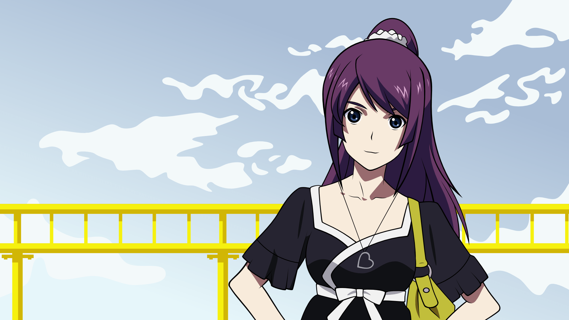1920x1080 Hitagi Senjougahara Wallpaper