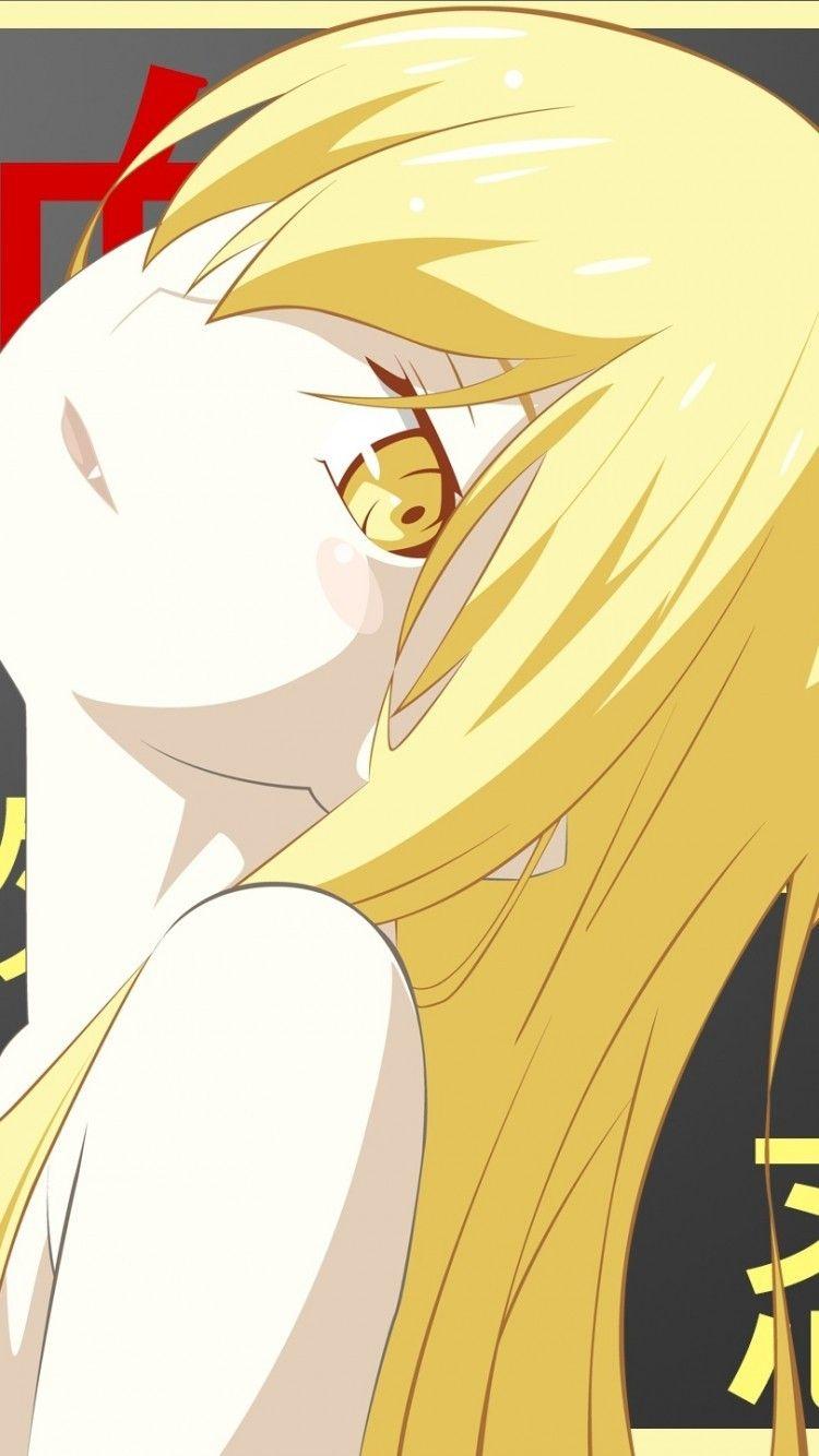 750x1334 Download 750x1334 Bakemonogatari, Oshino Shinobu, Blonde Wallpaper for iPhone iPhone 6