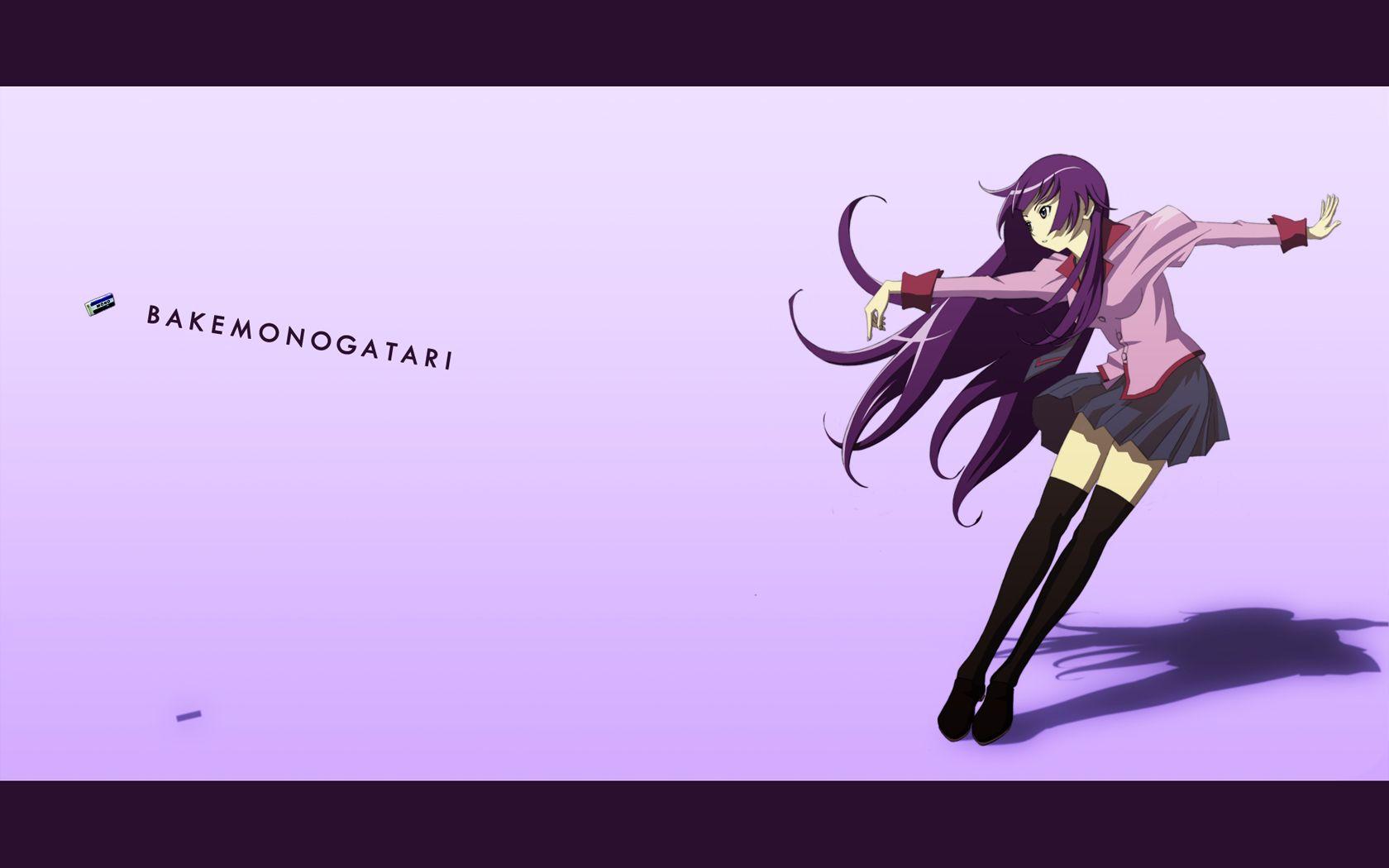 1680x1050 Senjougahara Hitagi Anime Image Board