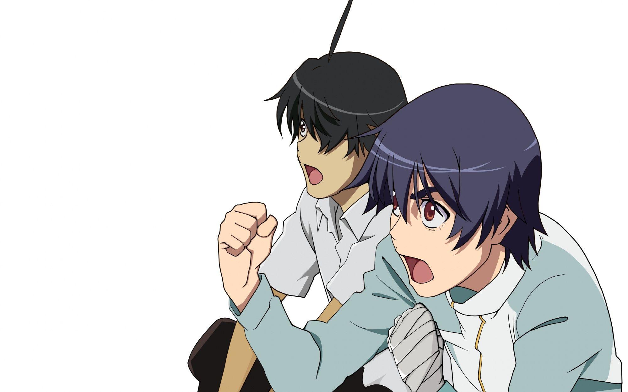 2000x1250 all male araragi koyomi bakemonogatari kanbaru suruga male monogatari (series) vector white. konachan.com.com Anime Wallpaper