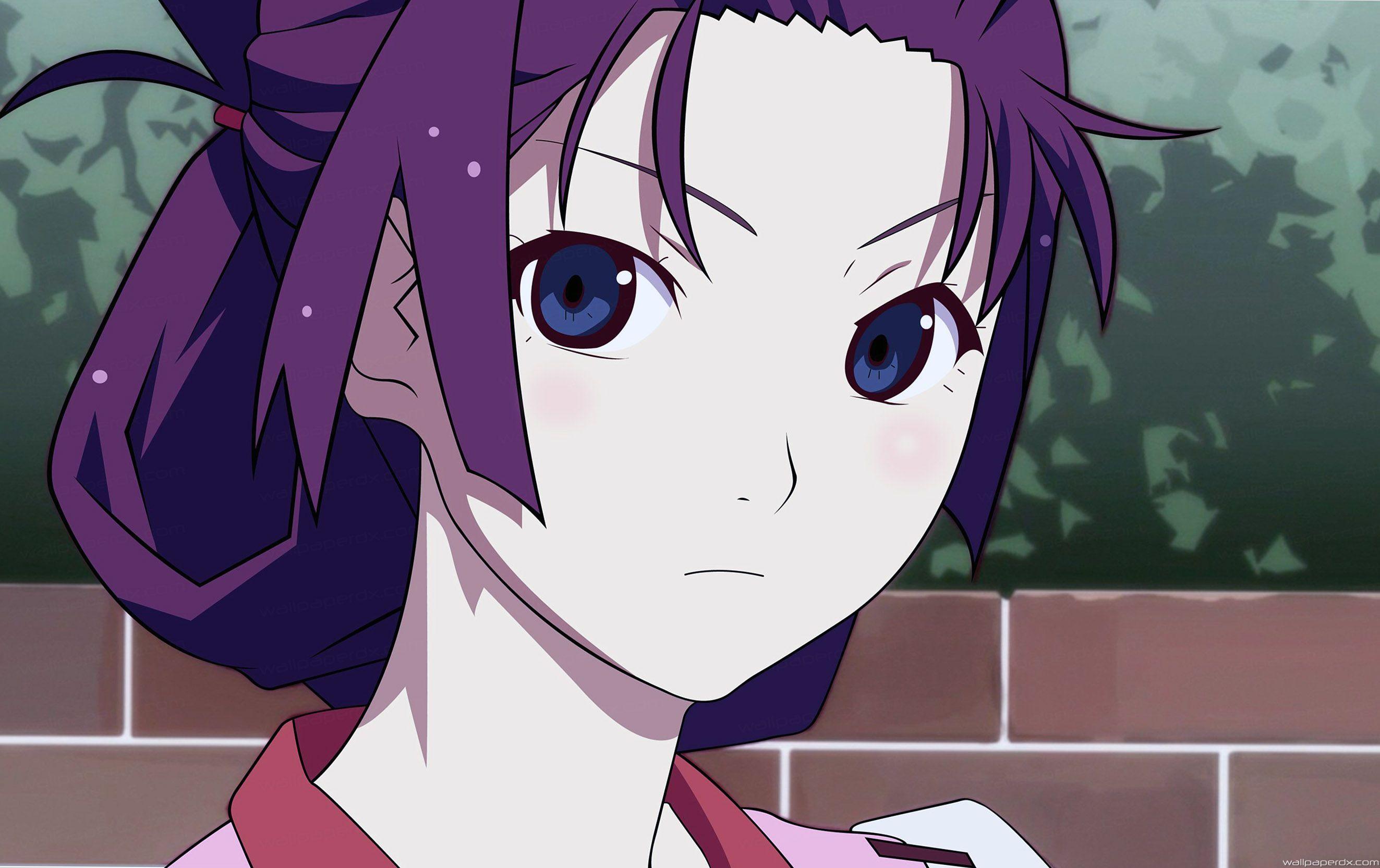 2646x1665 anime bakemonogatari hitagi senjougahara face full HD.com.. Best HD Wallpaper