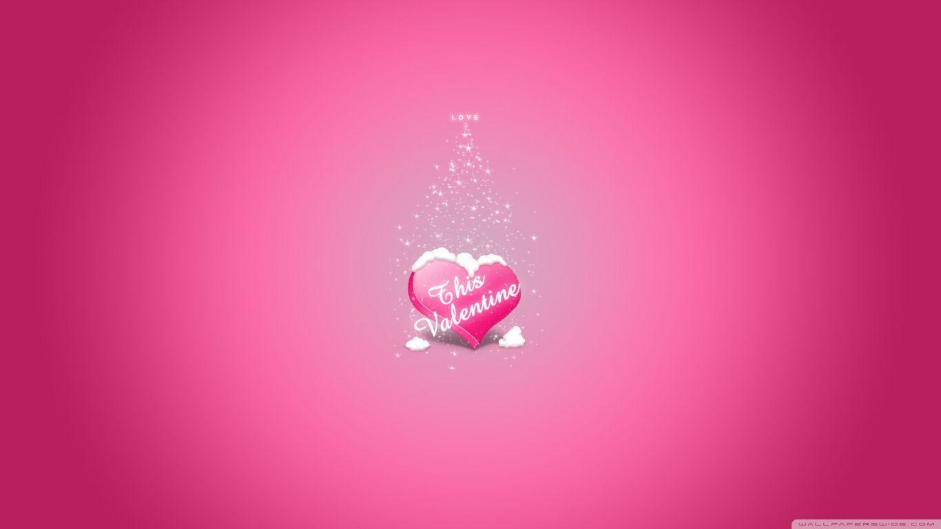 1366x768 Pink Valentine's Day ❤ 4K HD Desktop Wallpaper for 4K Ultra HD TV
