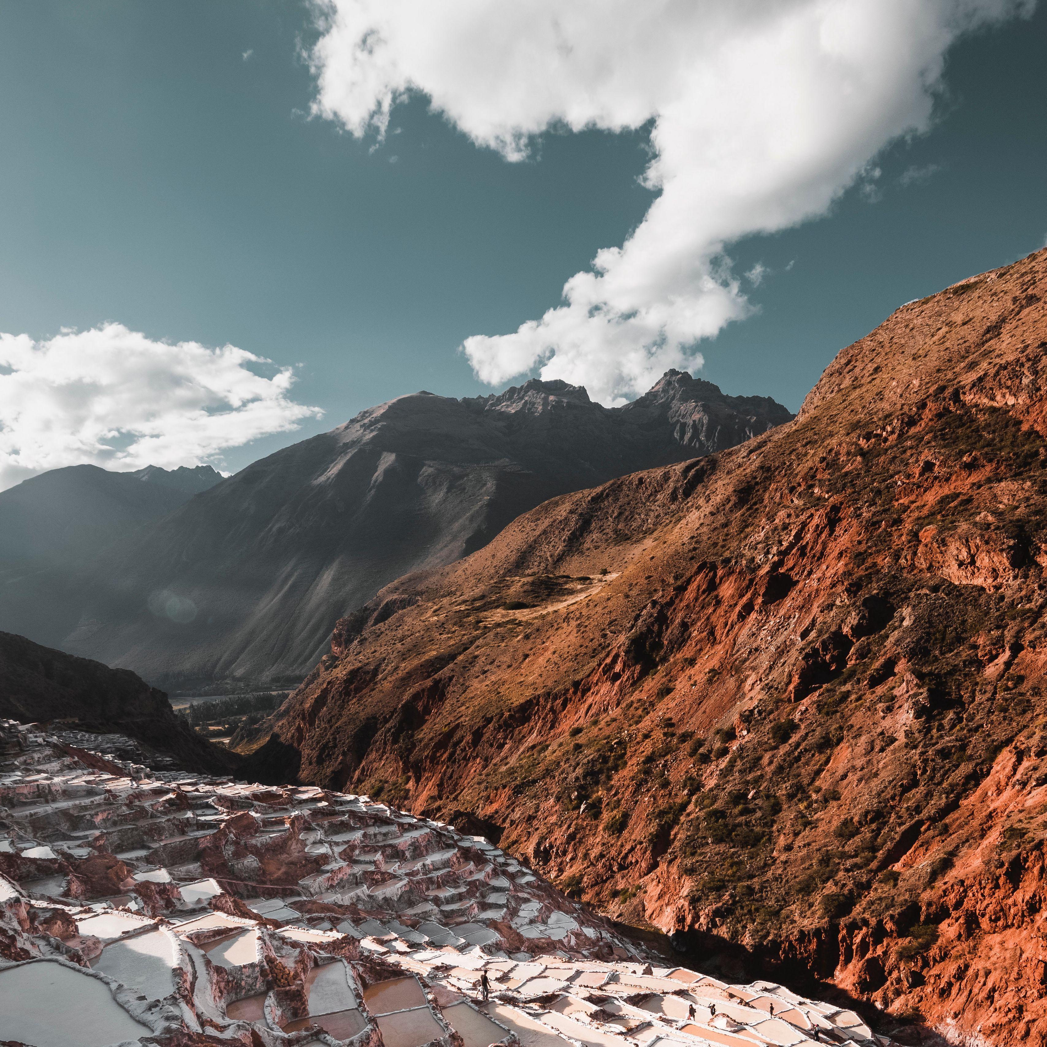 3415x3415 Download wallpaper 3415x3415 mountains, sky, contrast, cusco, peru ipad pro 12.9 retina for parallax HD background