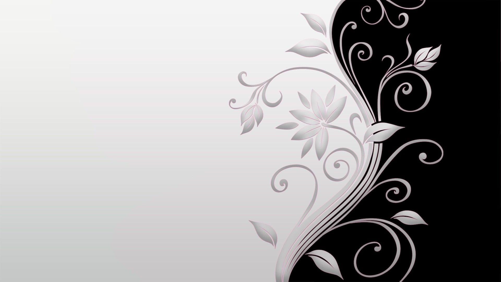 1920x1080 Black and White Swirl
