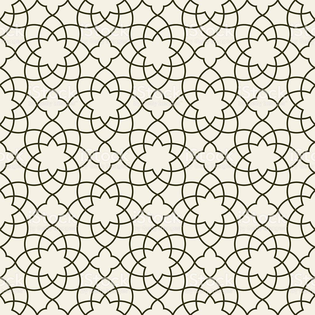 1024x1024 Gorgeous Seamless Arabic Pattern Design. Monochrome Wallpaper or. Arabic pattern, Fabric patterns design, Free vector graphics