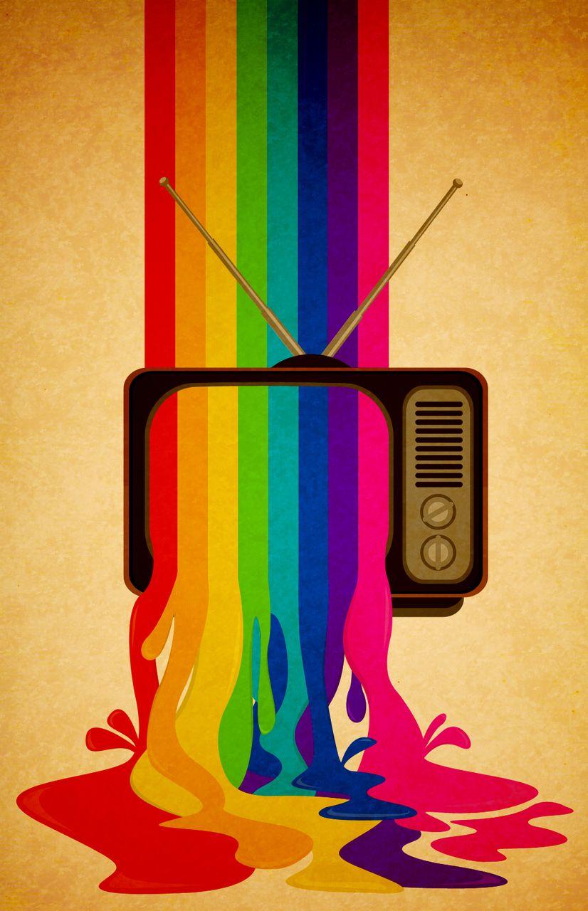 826x1280 old school tv color bars
