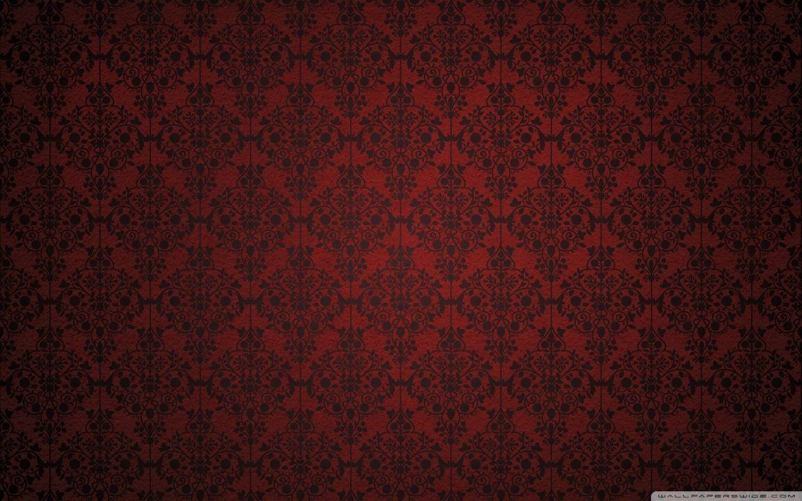 1152x720 Download Red Damask UltraHD Wallpaper