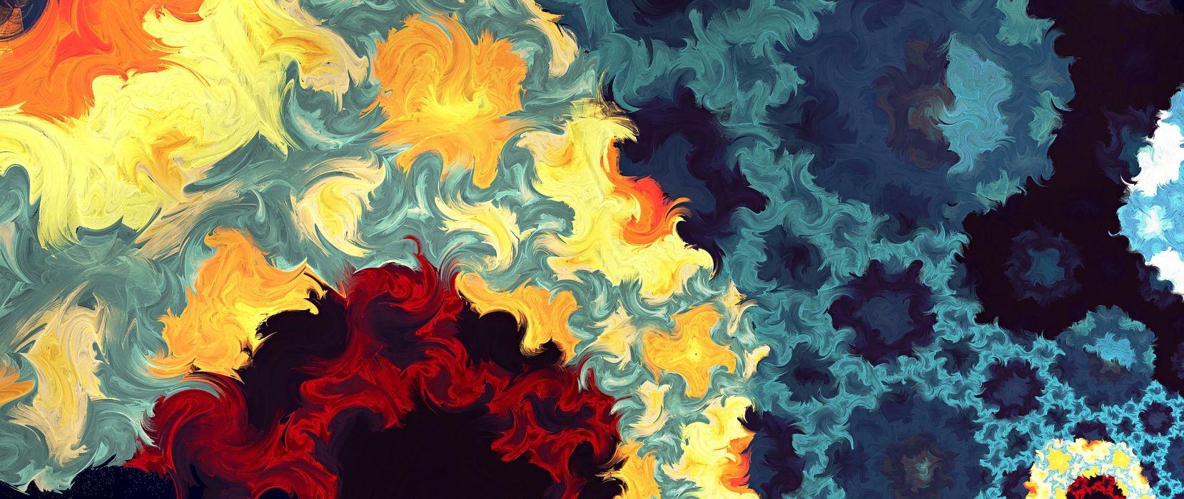 1659x700 Artistic art artwork creative bokeh design creativity abstract abstraction fractal wallpaperx1080