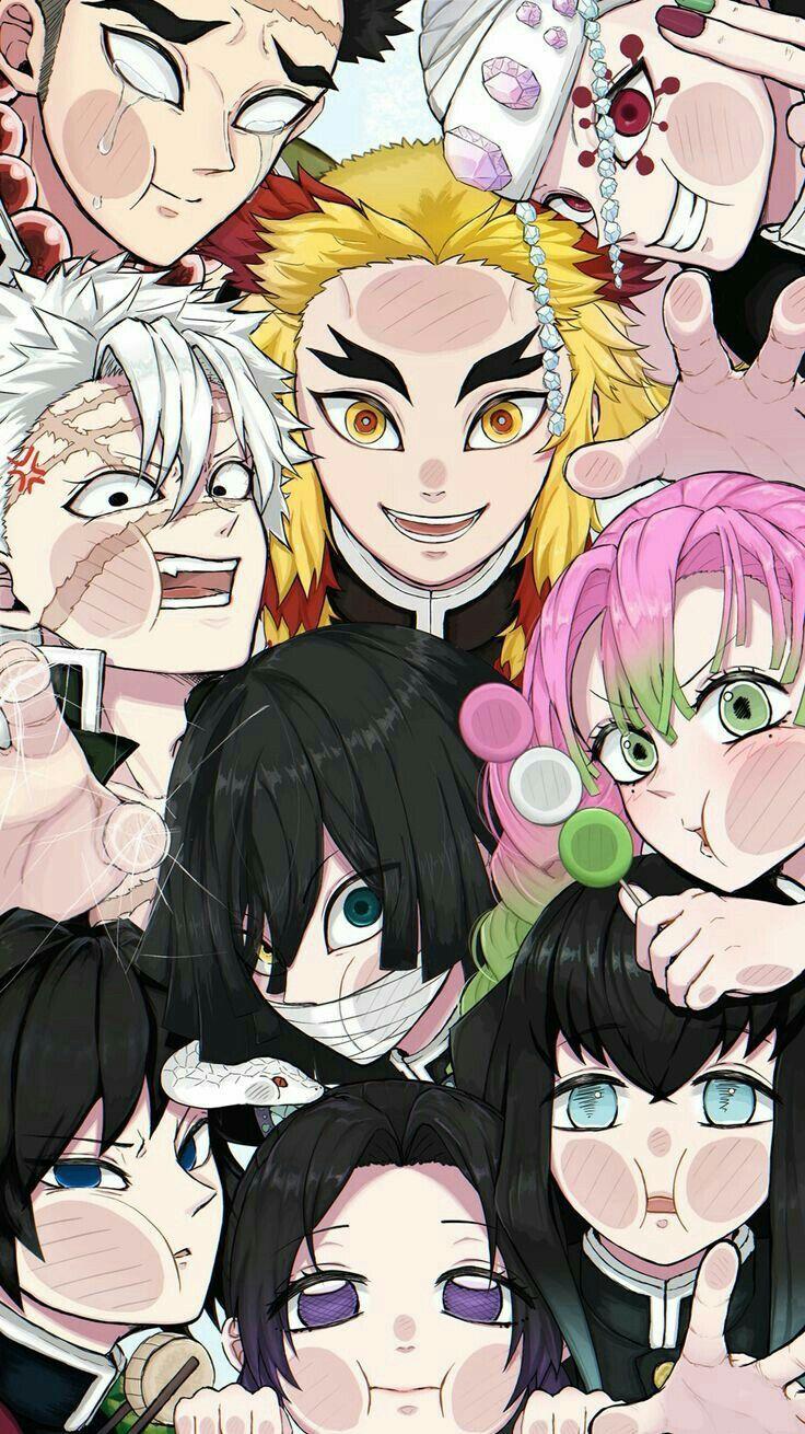 736x1310 Pillars / Hashiras.. WALLPAPER. Anime, Anime demon, Anime chibi