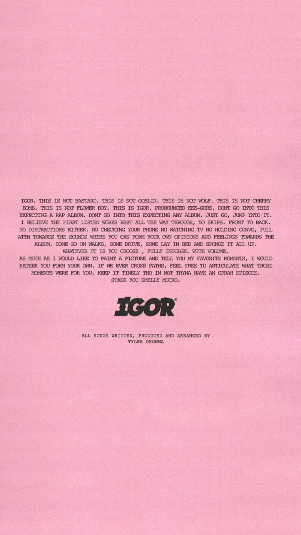 1024x1820 Another wallpaper. This is what he posted the night of the release saying how it's not bastard, not goblin, etc