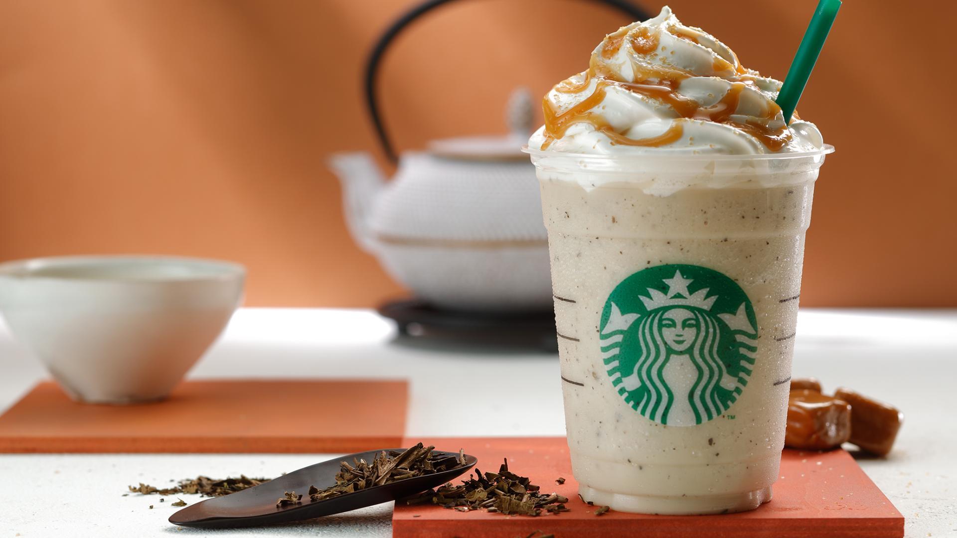 1920x1080 Cute Starbucks Wallpaper with Hojicha Crème Frappuccino Wallpaper. Wallpaper Download. High Resolution Wallpaper