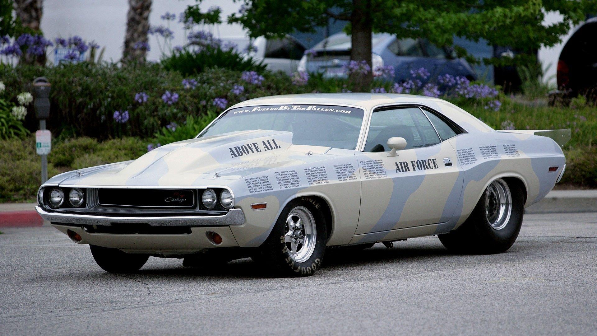 1920x1080 Dodge challenger muscle hot rod vehicles cars wheels drag retro old