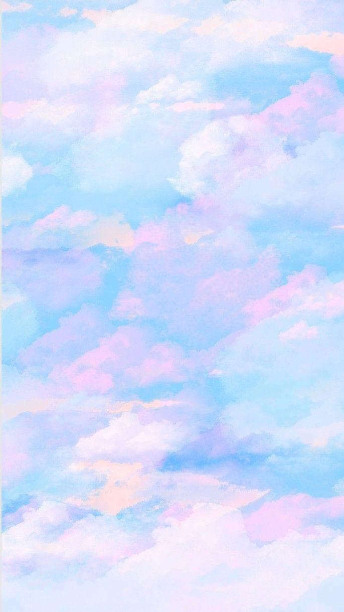 686x1220 Chalk Pastel Aesthetic Wallpaper