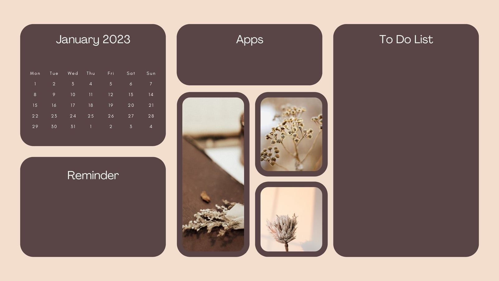 1600x900 Free custom desktop organizer wallpaper templates