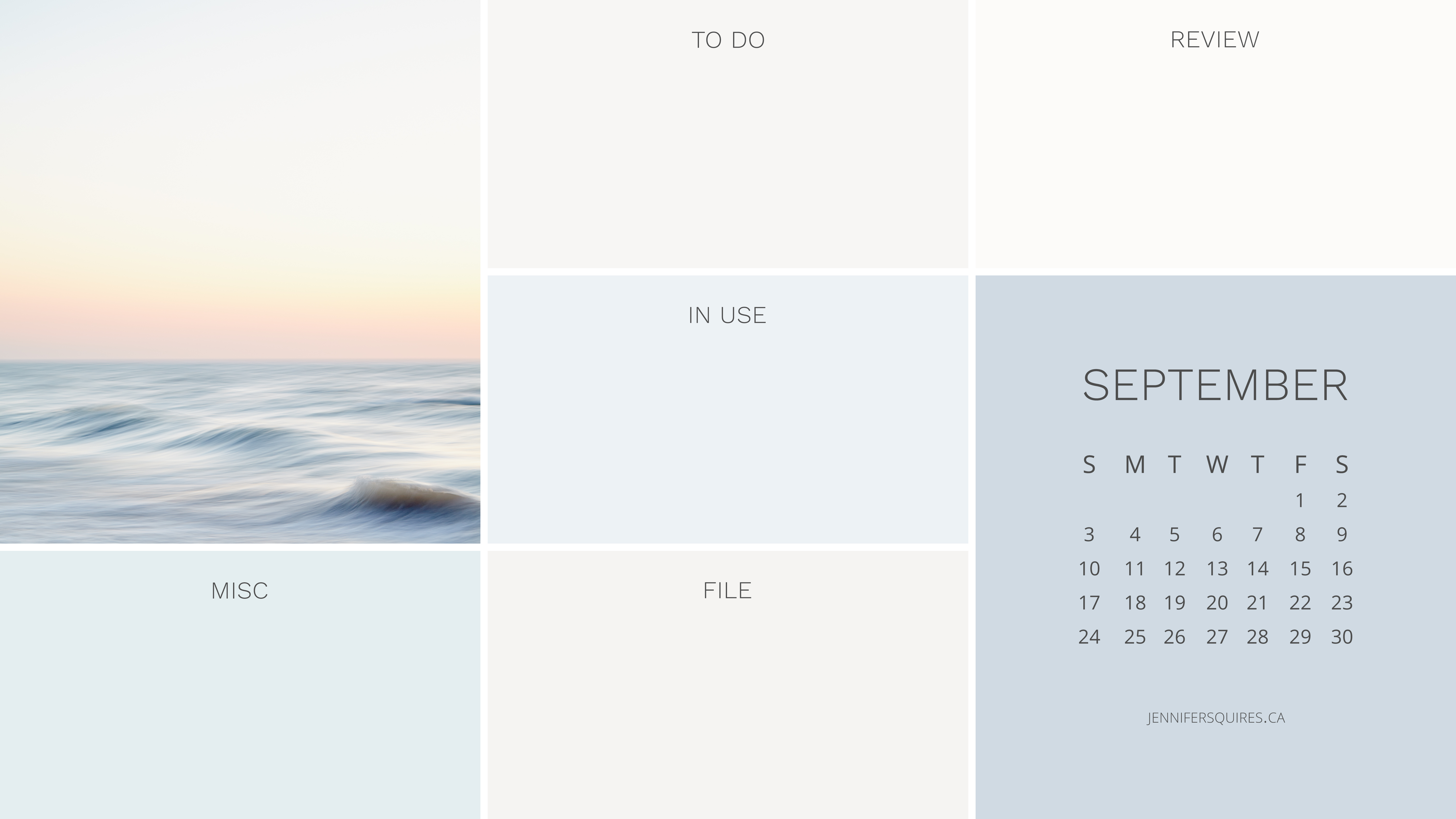 6016x3384 September 2023 Desktop Wallpaper Organizer