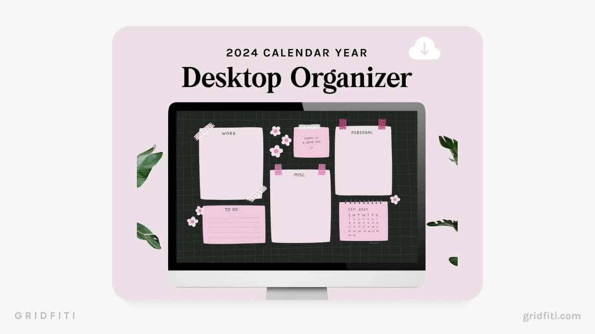 1200x675 Aesthetic Desktop Organizer Wallpaper & Background (Mac & PC)